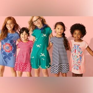 Tea Collection Kids Dresses - Blue & White Stripes Girls 5 4th of July USA